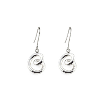 Love heart drop earring (S) Sterling silver