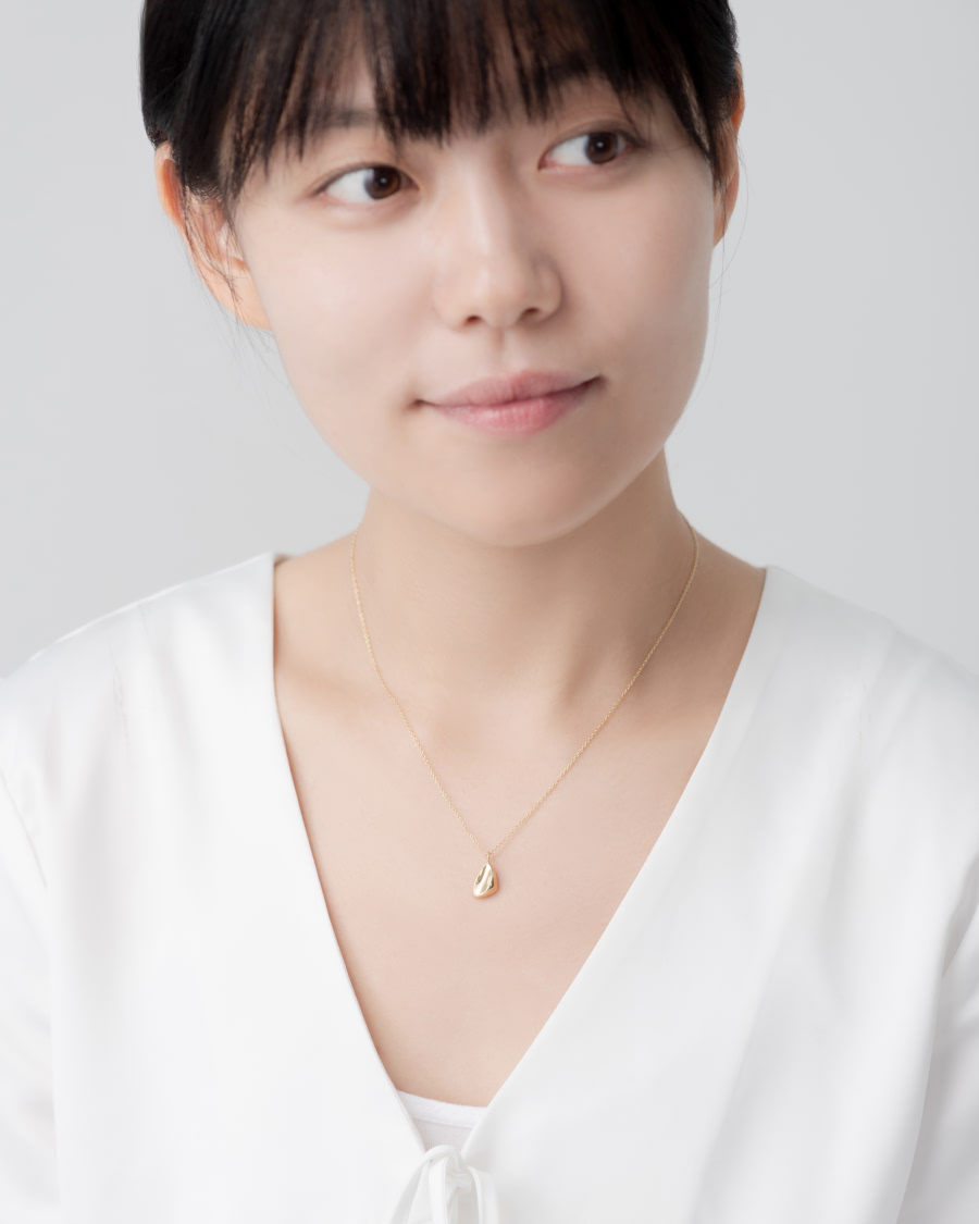 씨앗 커플목걸이 (중+중) 14k