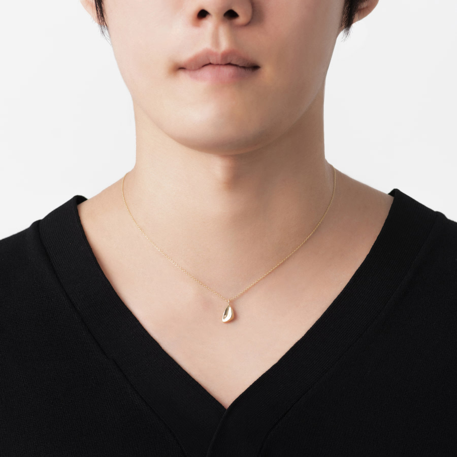 씨앗 커플목걸이 (중+중) 14k