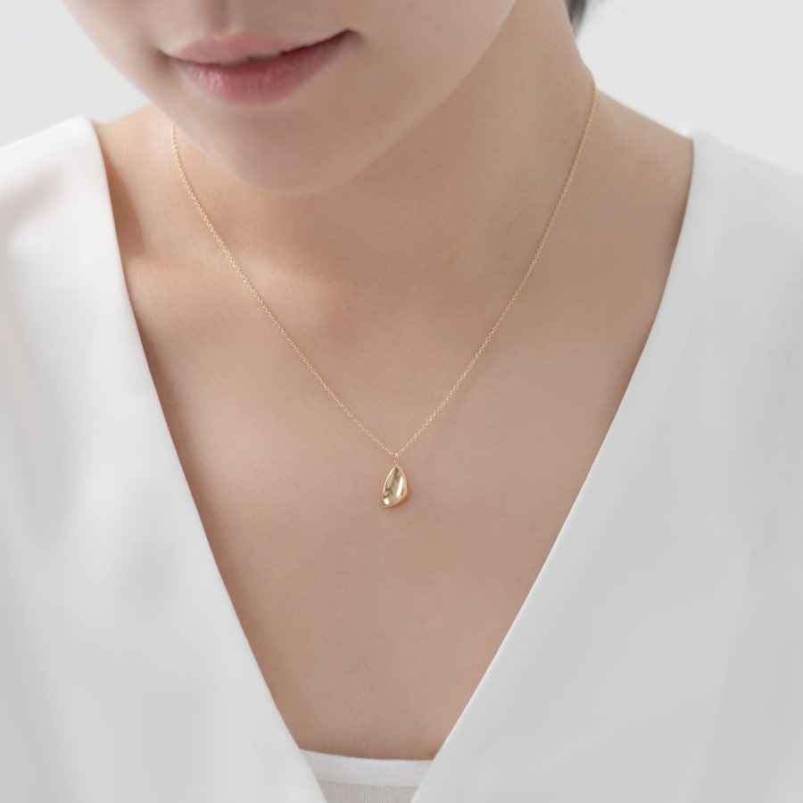 씨앗 커플목걸이 (중+중) 14k