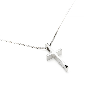 Simple Cross Pandant (L) Sterling silver