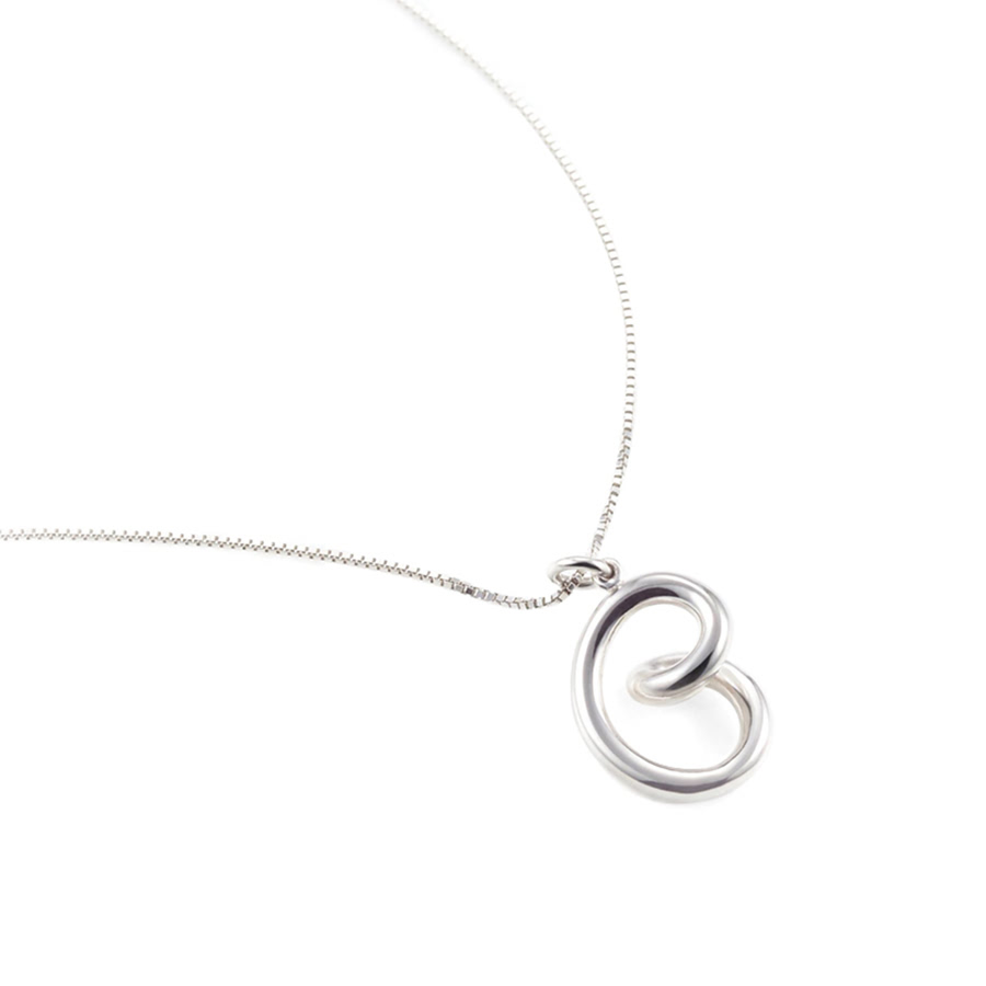 Love heart pendant (M) Sterling silver