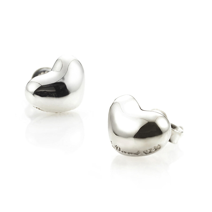 구름하트 귀걸이 Silver_925