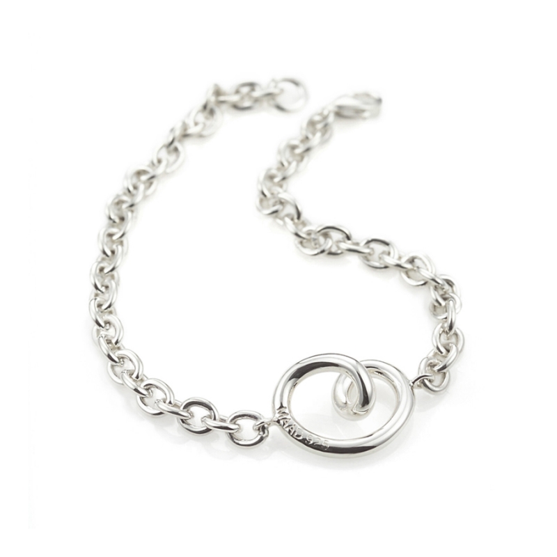 Love heart bracelet (M) Sterling silver