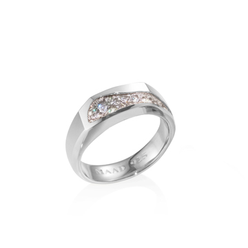 Crystalloid II ring (M) CZ Sterling silver