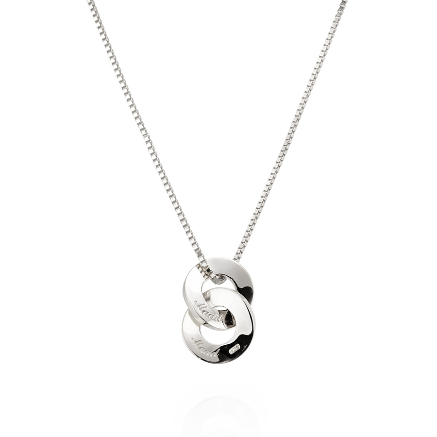 Yeon III double pendant (M) Sterling silver