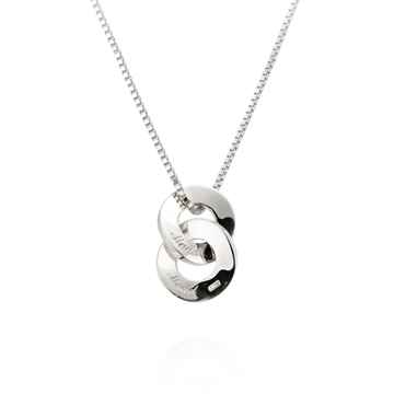 Yeon III double pendant (M) Sterling silver