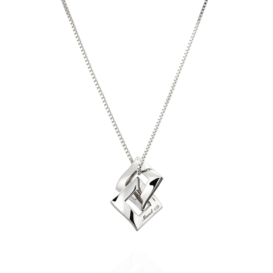 결 더블 목걸이 (중) Silver_925