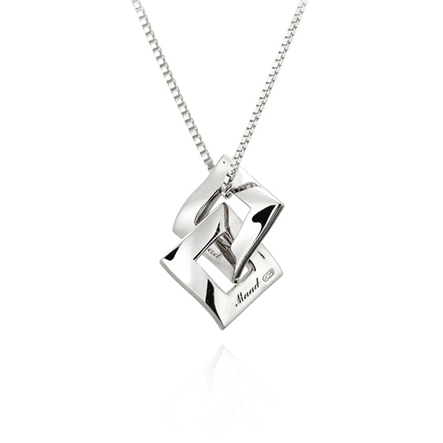 결 더블 목걸이 (중) Silver_925