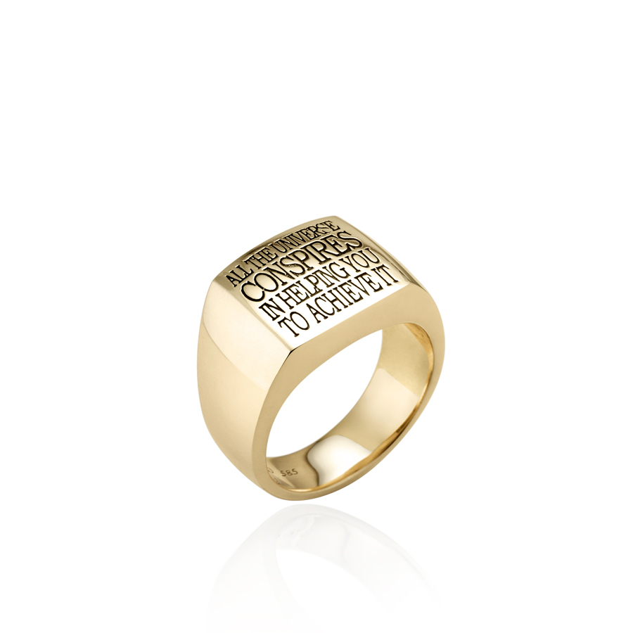 Alchemist ring (M) 14k gold