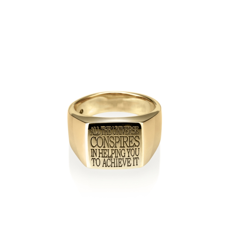Alchemist ring (M) 14k gold