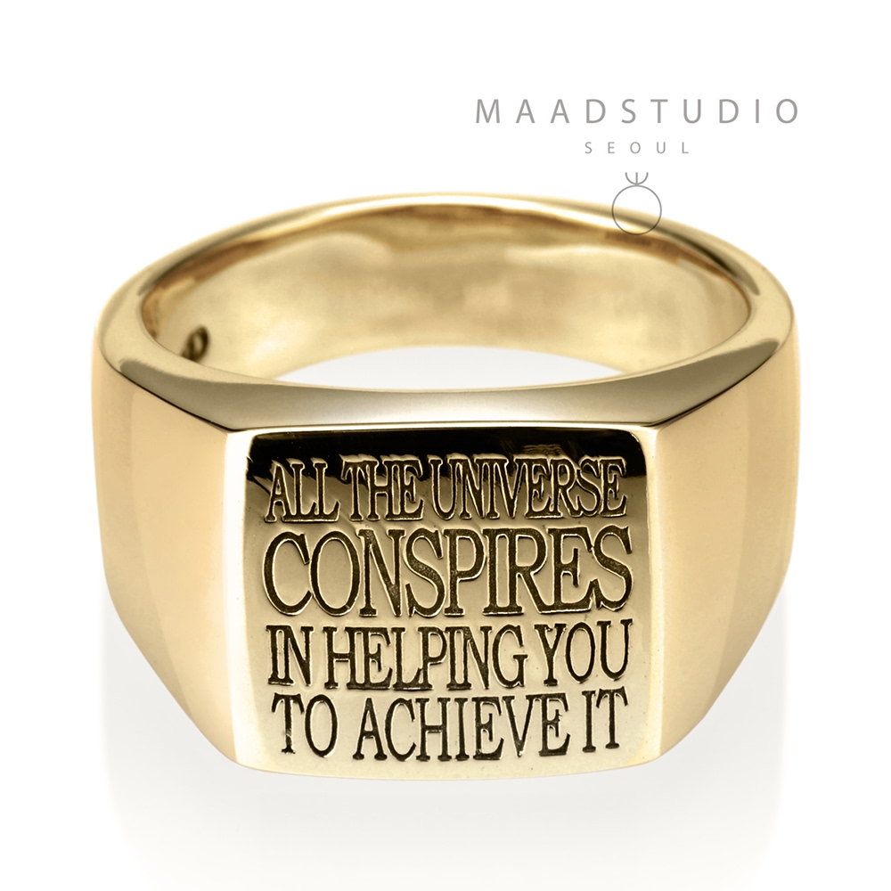 Alchemist ring (M) 14k gold