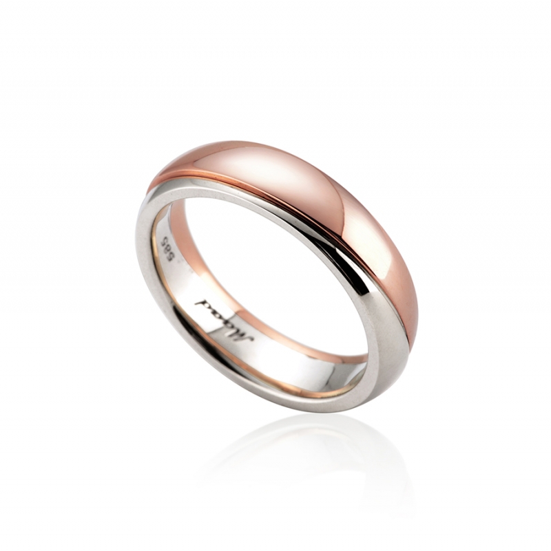 Doban ring (S) combi 14k gold