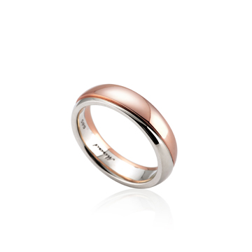 Doban ring (S) combi 14k gold