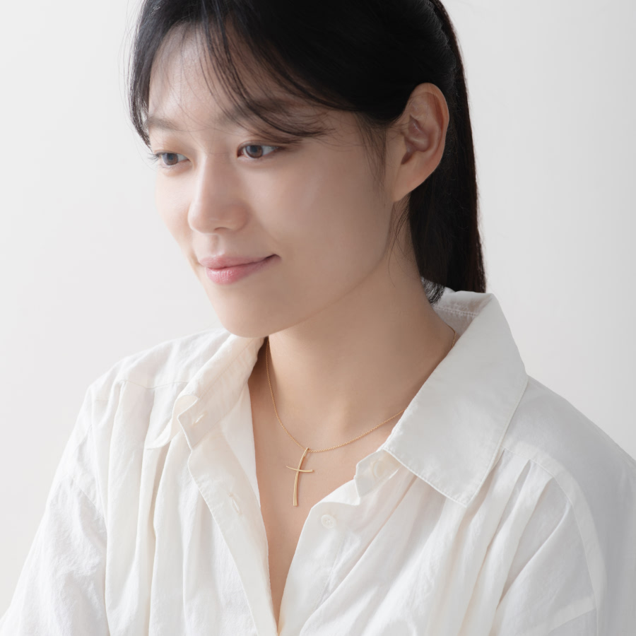 레이크로스 목걸이 (대) 14k