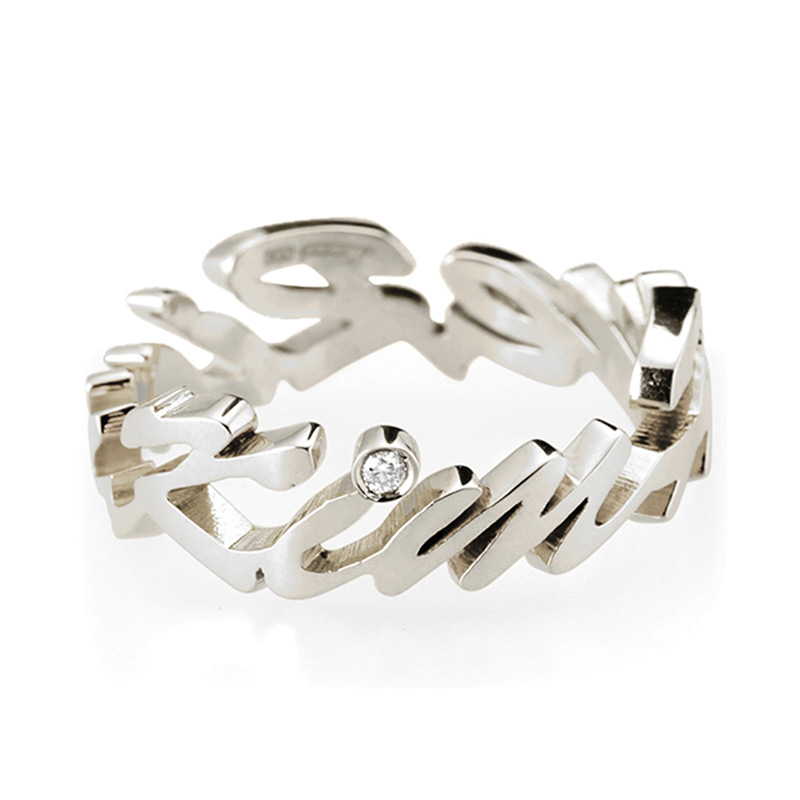 이니셜반지 (대) 주문디자인 Silver_925 CZ