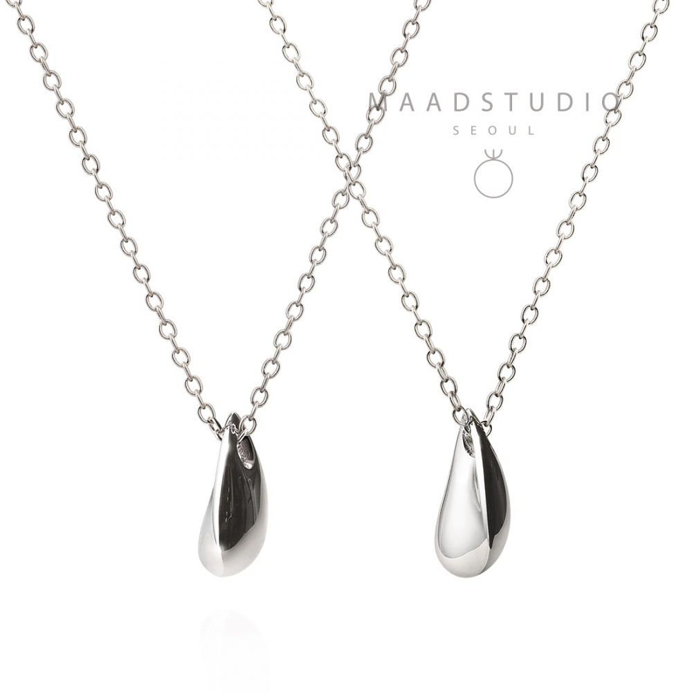 Dewdrop couple pendant Set Sterling silver