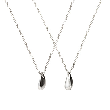 Dewdrop couple pendant Set Sterling silver