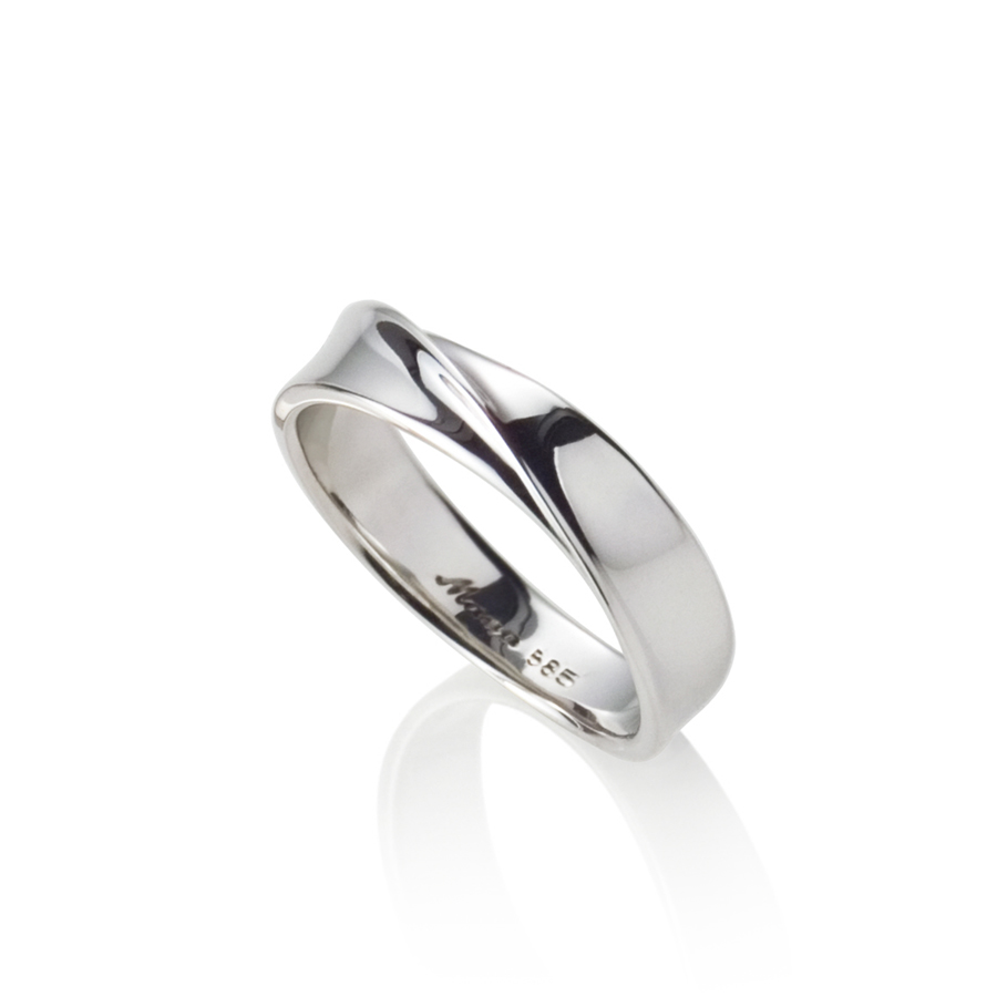 Infinity ring III (M) 14k White gold