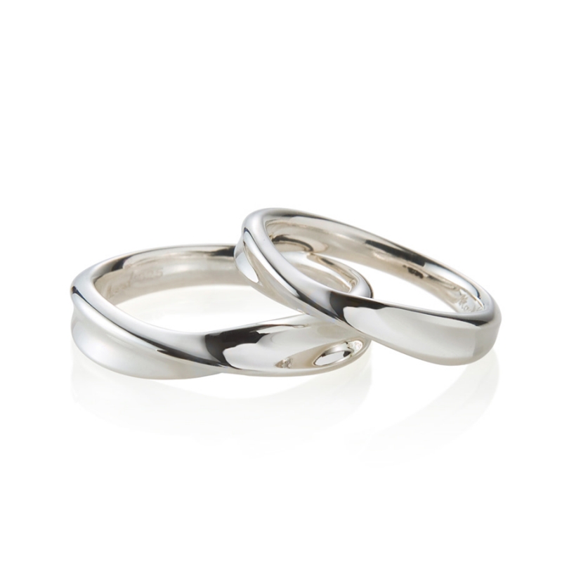 Infinity IV couple ring Set (M&S) Sterling silver
