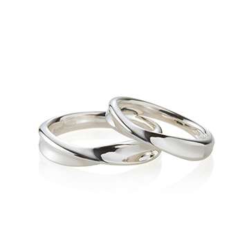 Infinity IV couple ring Set (M&S) Sterling silver