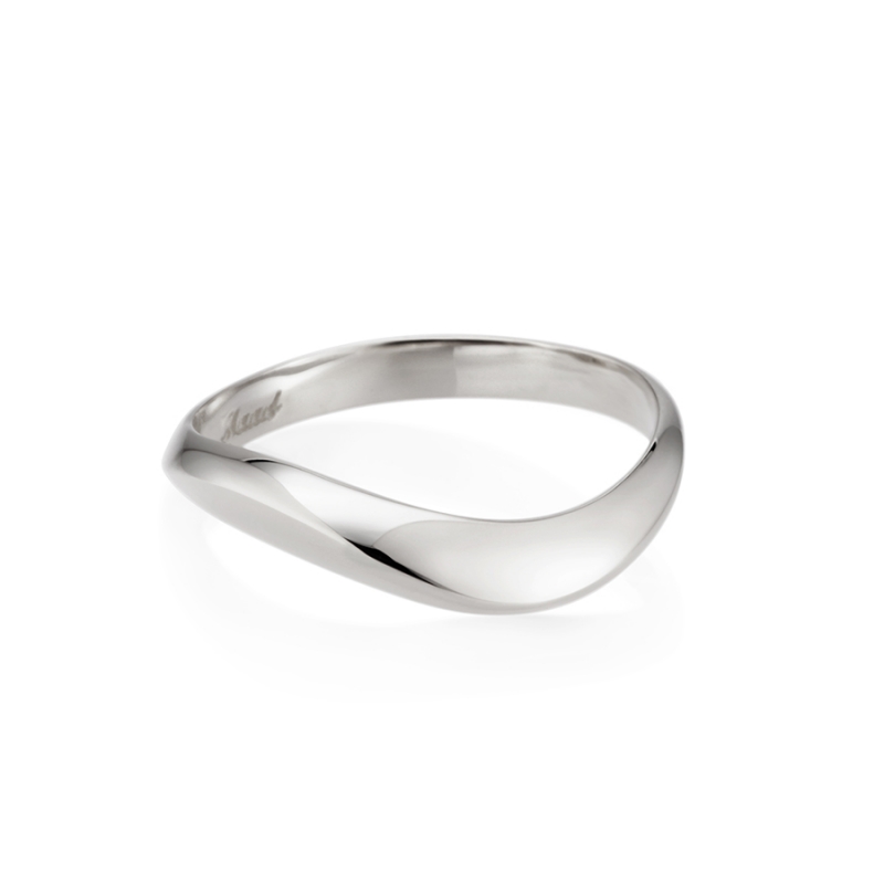 Lake wave ring (M) Sterling silver
