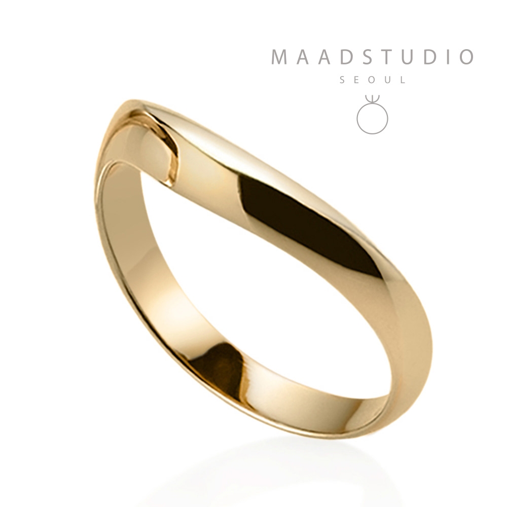 Lake wave ring (S) 14k gold