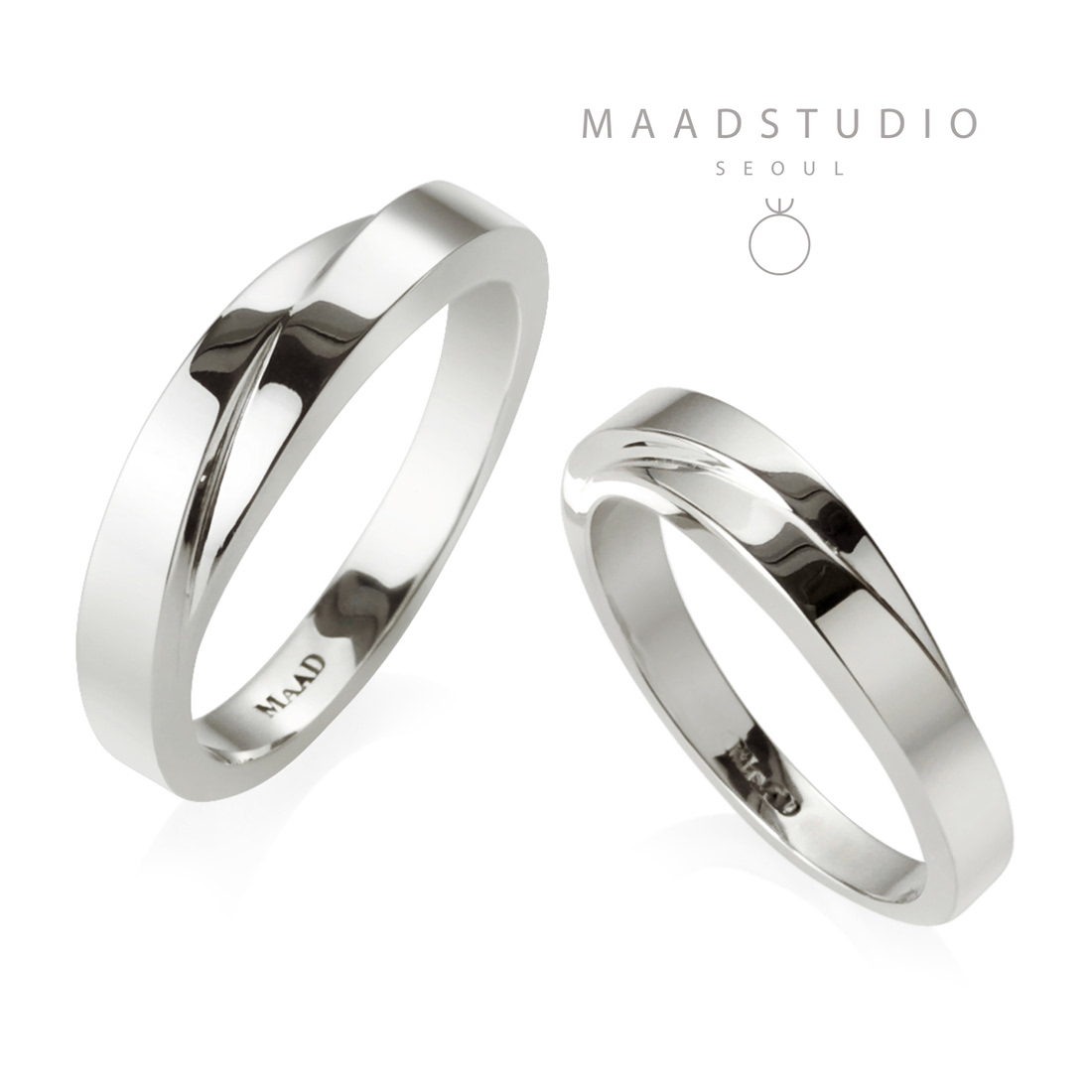 Unison couple ring Set (L&M) Sterling silver