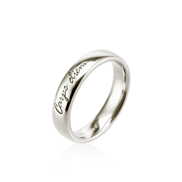 Carpediem ring (L) Sterling silver