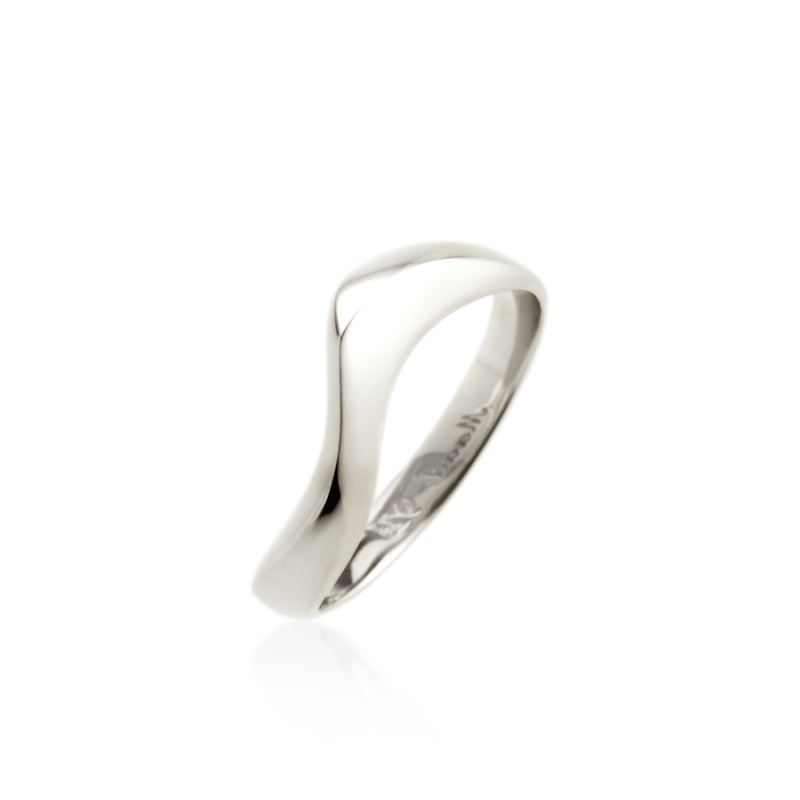 Stream wave ring (S) Sterling silver