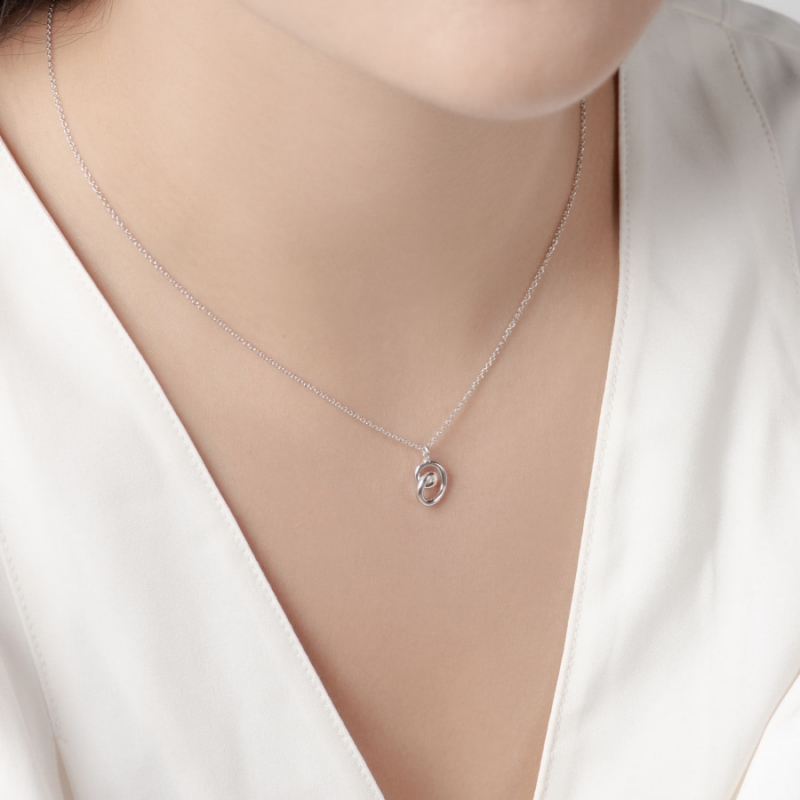Love heart pendant (S) Sterling silver