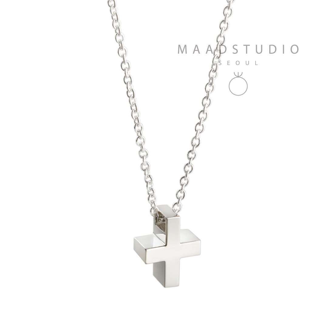 Greek Cross pendant (M) Sterling silver