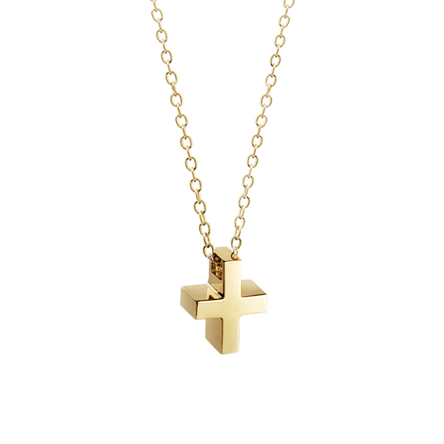 Greek Cross pendant (M) 14k gold