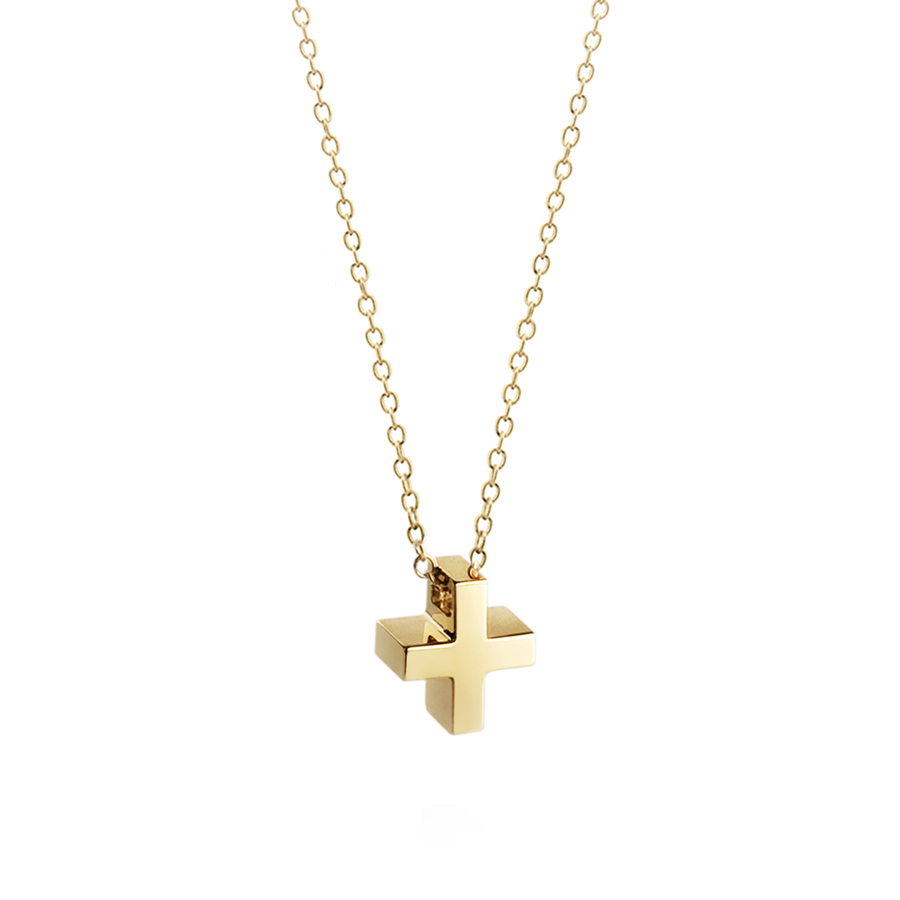 Greek Cross pendant (S) 14k gold