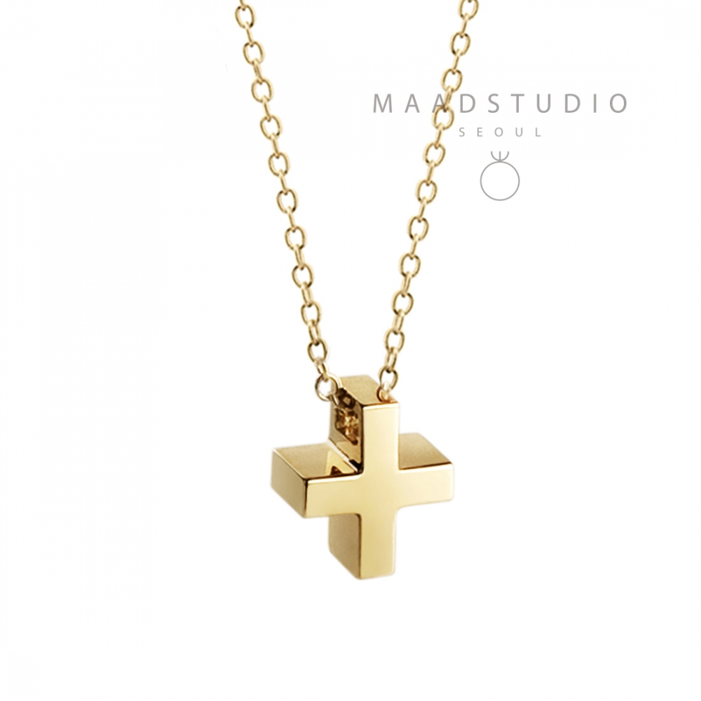 Greek Cross pendant (S) 14k gold