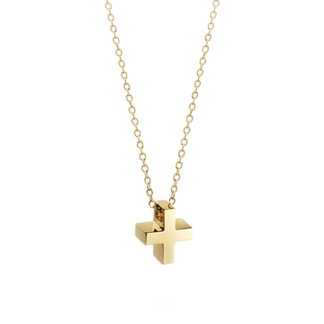 Greek Cross pendant (S) 14k gold