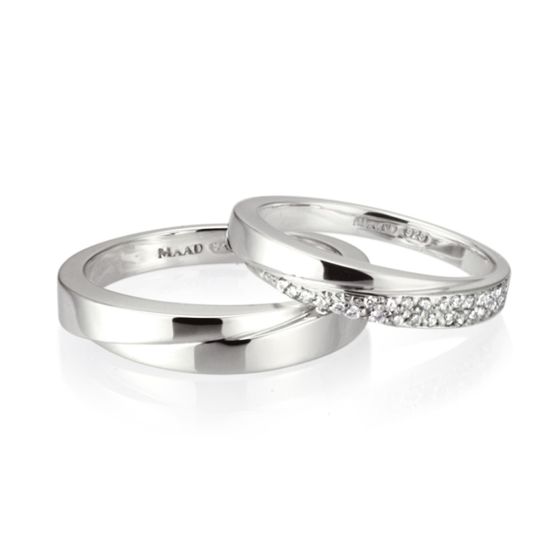 Unison ring (M) CZ Sterling silver
