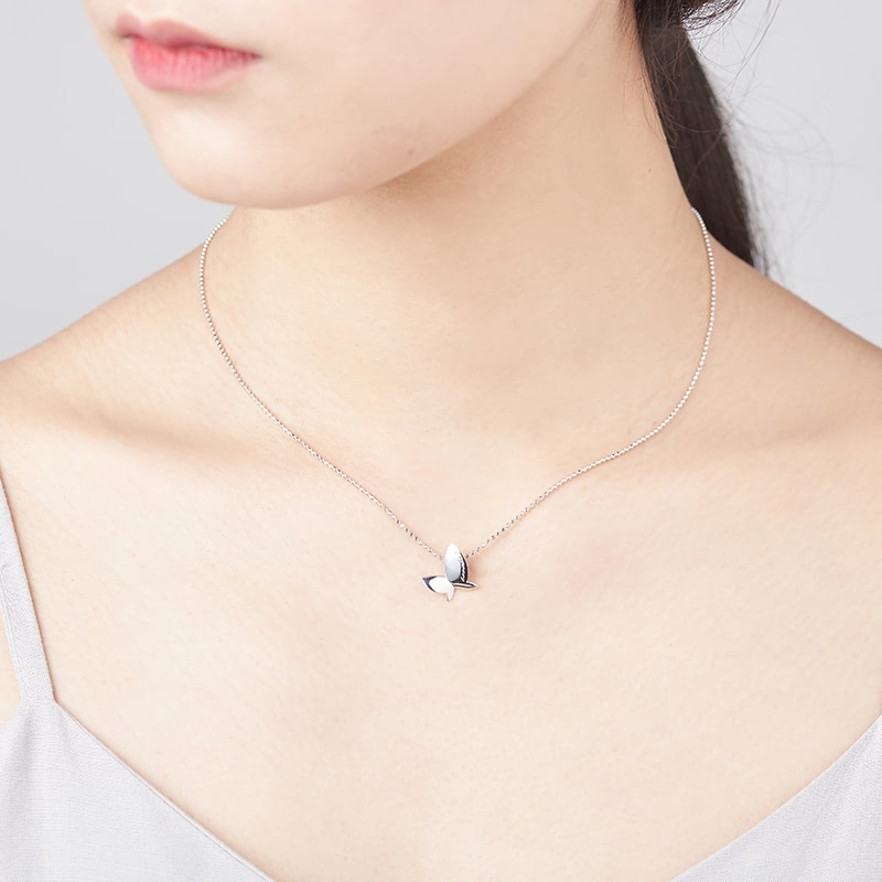 Hanabi pendant & earring (S&S) 14k White gold