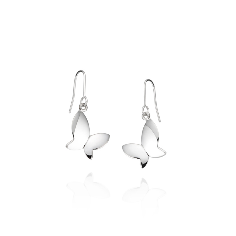 Hanabi drop earring (S) 14k White gold