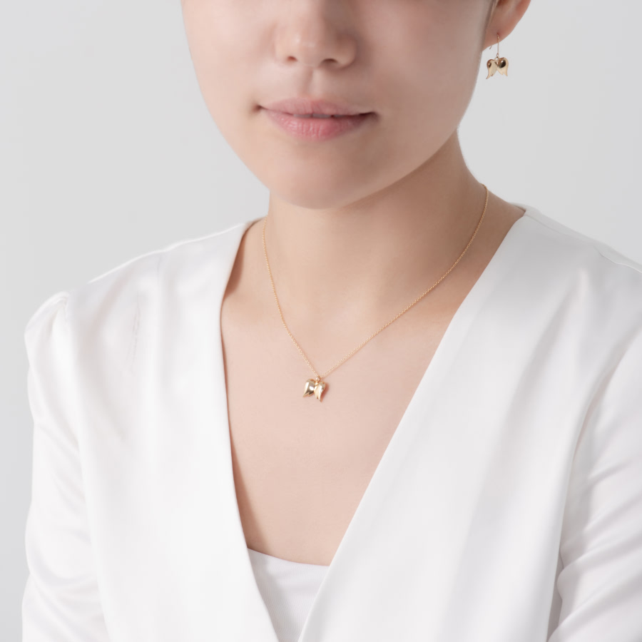 천사의 날개 목걸이 (소) 14k