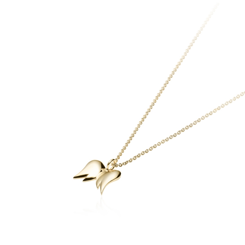 Angels wings pendant (S) 14k gold