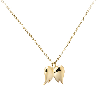 Angels wings pendant (S) 14k gold