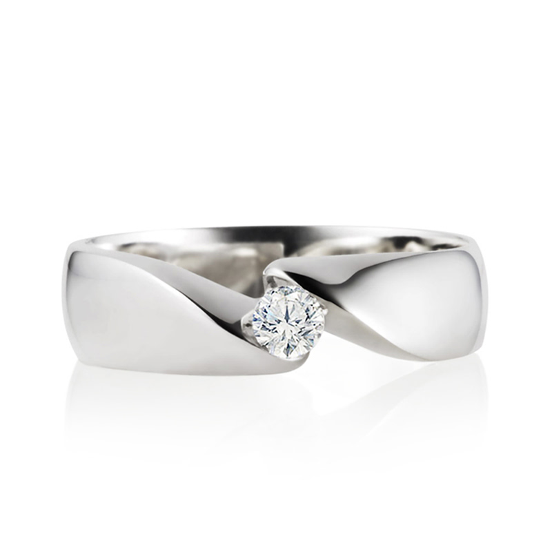 춘란 반지 (중) Silver_925 0.17ct