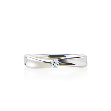 Infinity IV Solitaire ring (S) CZ 0.1ct Sterling silver