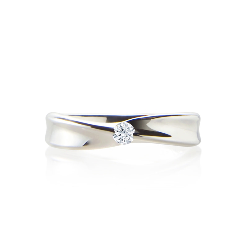 Infinity IV Solitaire ring (M) CZ 0.2ct Sterling silver