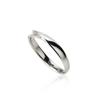 Infinity I ring (S) 14k White gold