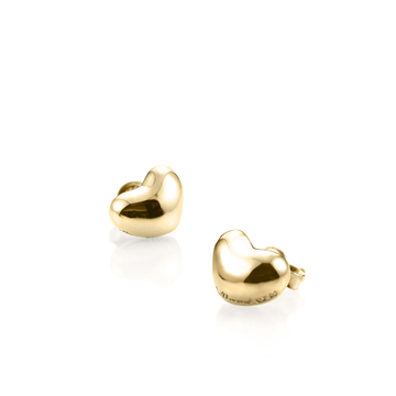 Cumulus heart earring 14k gold