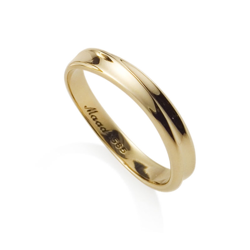 Infinity II ring (SS) 14k gold
