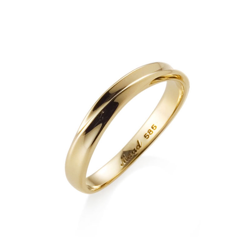 Infinity II ring (SS) 14k gold