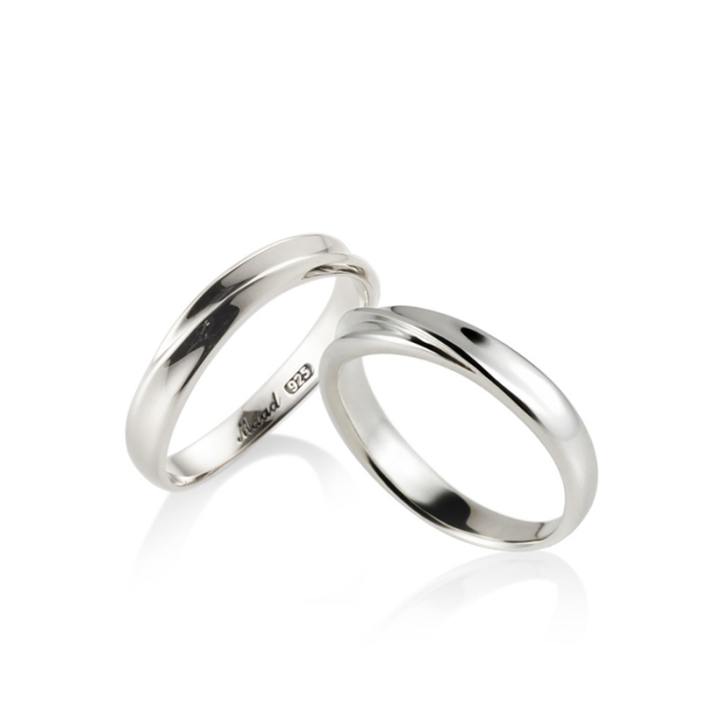 Infinity II couple ring Set (M&S) Sterling silver